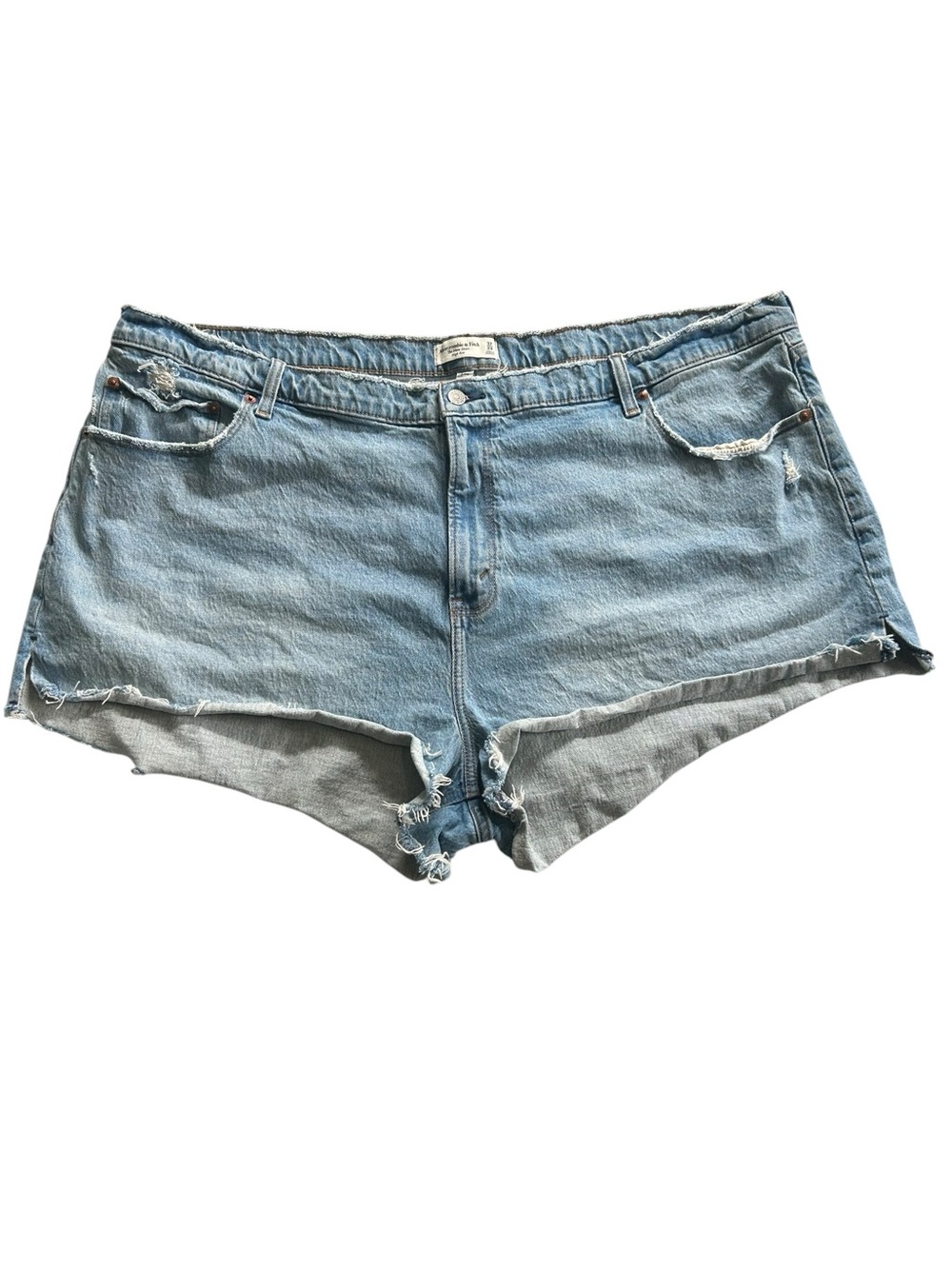 Abercrombie & Fitch Curve Love The Mom Short High Rise Size 24 Jorts Jean Shorts
